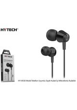 Hytech Hy-Xk30 Silikonlu Mikrofonlu 3.5 Mm Jak Kablolu Kulaklık Siyah
