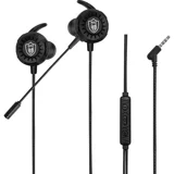 Mf Product Strike 0639 Silikonlu Mikrofonlu 3.5 Mm Jak Kablolu Kulaklık Siyah