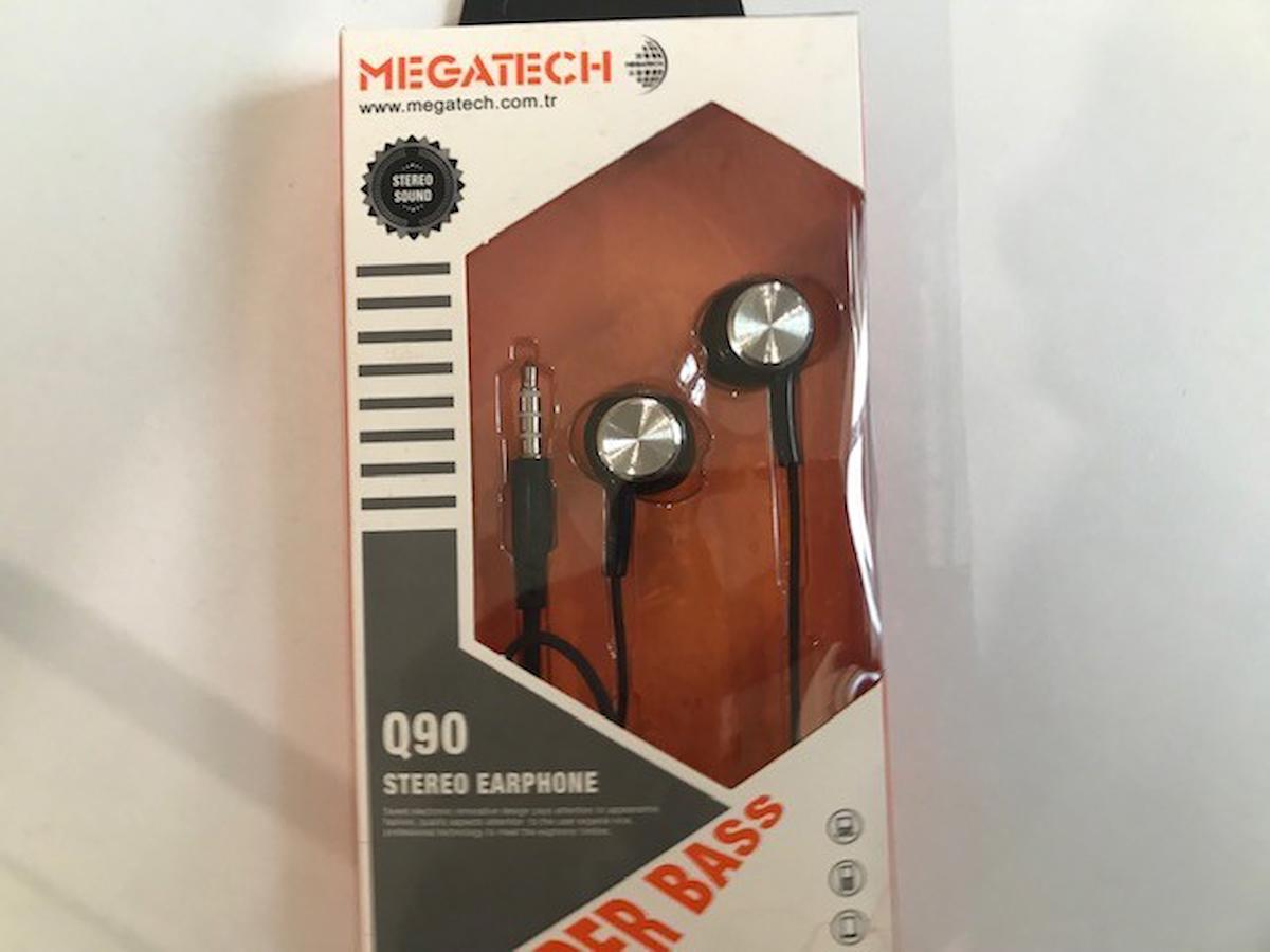 Megatech Qg-90 Silikonlu Mikrofonlu 3.5 Mm Jak Kablolu Kulaklık Siyah