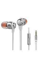 Jbl T180A Silikonlu Mikrofonlu 3.5 Mm Jak Kablolu Kulaklık Beyaz