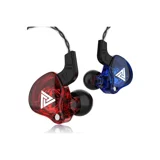 Qkz Ak6 Silikonlu Mikrofonlu Örgülü 3.5 Mm Jak Kablolu Kulaklık Mavi