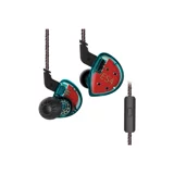 Kz Es4 Silikonlu Mikrofonlu Örgülü 3.5 Mm Jak Kablolu Kulaklık Mavi
