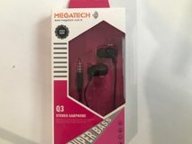 Megatech Qg-03 Silikonlu Mikrofonlu 3.5 Mm Jak Kablolu Kulaklık Siyah