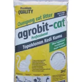 Agrobit Cat Kokusuz Topaklanan İnce Taneli Bentonit Kedi Kumu 20 lt