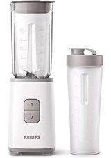 Philips Daily Collection 600 ml Plastik Hazneli Buz Kırıcılı Turbolu 4 Bıçaklı Tekli Mini Sürahili Blender Siyah