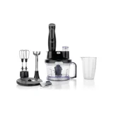 Schafer Meister 1500 ml Turbolu Çift Bıçaklı 4'lü Blender Seti Siyah