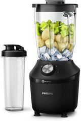 Philips 500 ml Cam Hazneli Buz Kırıcılı Turbolu 6 Bıçaklı Tekli Smoothie Blender Siyah