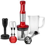 Karaca Mastermaid Prosteel 1200 ml Plastik Hazneli Turbolu 6 Bıçaklı Blender Seti Kırmızı