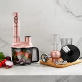 Schafer Chef Blend Mega 1500 ml Turbolu 4 Bıçaklı 4'lü Blender Seti Pembe