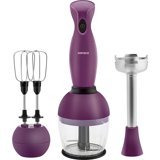 Karaca Maxiflow 700 ml Plastik Hazneli Buz Kırıcılı 4 Bıçaklı 3'lü Blender Seti Mor