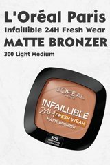 L'Oréal Paris Infaillible 24H Fresh Wear No:300 Light Medium Mat Toz Allık