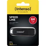 Intenso Speed Line USB 3.2 Usb Type-A 64 GB Flash Bellek Siyah