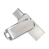 Sandisk Ultra Dual Drive Luxe Sdddc4-128G-G46 Çift Taraflı USB 3.1 Usb Type-C 128 GB Flash Bellek Gümüş