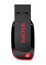 Sandisk Cruzer Blade Sdcz50-128G-B35 USB 2.0 Usb Type-A 128 GB Flash Bellek Siyah
