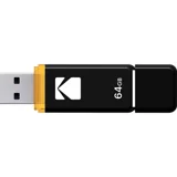 Kodak K100 USB 3.0 Usb Type-A 64 GB Flash Bellek Siyah Sarı