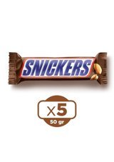 Snickers Fıstıklı Çikolata 50 gr 5 Adet