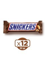 Snickers Fıstıklı Çikolata 50 gr 12 Adet