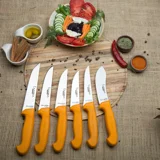 Lizbisa Gold Serisi Mutfak Bıçak Seti Et Ekmek Meyve Sebze Yüzme Sıyırma Bıçağı 6 Lı Set (Y-S-0-1-2-3)