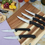 Castle Kitchen Incisive Mutfak Bıçak Seti 5'Li Günlük Kullanım Et Ekmek Sebze Meyve Bıçağı