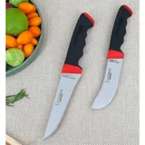 Lazbisa Soft Grip 2 Parça Mutfak Bıçak Seti Et Ekmek Sebze Meyve Bıçak