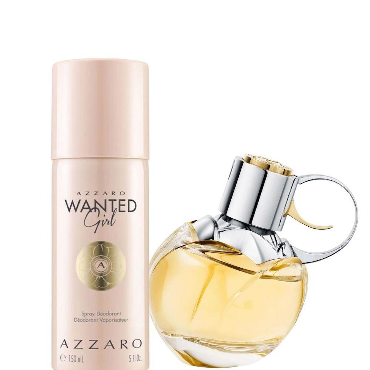 Azzaro Wanted Girl İkili Kadın Parfüm Deodorant Seti EDP 50 ml + Deodorant 150 ml