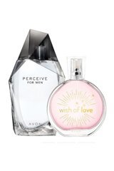 Avon Perceive İkili Erkek-Kadın Parfüm Seti EDT 100 ml + Wish Of Love 50 ml