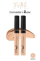 Maybelline Fit Me 25 Medium Göz Altı ve Yüz Likit Fırça Kapatıcı 2 Adet