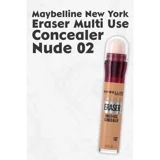 Maybelline Multi Use 02 Nude Nemlendiricili Göz Altı ve Yüz Likit Silgi Kapatıcı