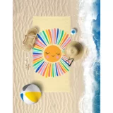 Vevien Home Happy Sun Pamuklu Çocuk Plaj Havlusu Sarı