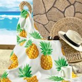 Maxstyle Pineapple Kadife Plaj Havlusu Çok Renkli