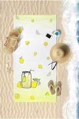 Vevienhome Summer Lemon Pamuklu Plaj Havlusu Çok Renkli
