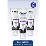 Crest 3d White Charcoal Deep Clean Organik Florürsüz Diş Macunu 3x116 gr