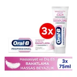 Oral-B Professional Naneli Florürlü Diş Macunu 3x75 ml