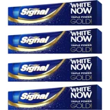 Signal White Now Gold Naneli Florürlü Diş Macunu 4x75 ml