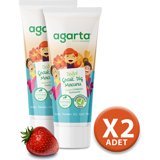 Agarta Çilekli Organik Florürlü Çocuk Diş Macunu 75 ml