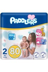 Paddlers Mini 2 Numara Organik Cırtlı Bebek Bezi 80 Adet