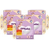 Canbebe Mini Mega Fırsat Paket + Mendil 2 Numara Bantlı Bebek Bezi 360 Adet + Mendil - 2