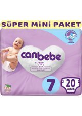 Canbebe XXL Süper Mini Paket 7 Numara Bantlı Bebek Bezi 20 Adet