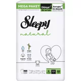 Sleepy Natural 6 Numara Organik Cırtlı Bebek Bezi 88 Adet