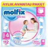 Molfix Maxi 4 Numara Külot Bebek Bezi 112 Adet