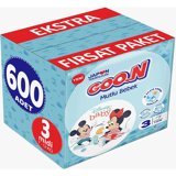 Goon Mutlu Bebek 3 Numara Bantlı Bebek Bezi 600 Adet