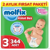 Molfix Anatomik Fit 3 Numara Külot Bebek Bezi 344 Adet