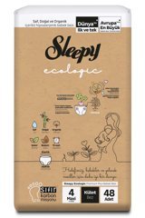 Sleepy Ecologıc 4 Numara Organik Külot Bebek Bezi 48 Adet