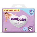 Canbebe Junior Ultra Fırsat Paketi 5 Numara Bantlı Bebek Bezi 92 Adet