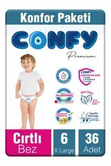 Confy Premium XL 6 Numara Cırtlı Bebek Bezi 36 Adet