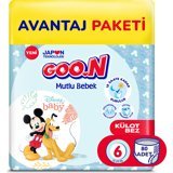 Goon Mutlu Bebek 6 Numara Külot Bebek Bezi 80 Adet