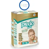 Predo Premium Comfort 2 Numara Cırtlı Bebek Bezi 76 Adet