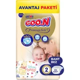 Goon Premium Soft 2 Numara Bantlı Bebek Bezi 184 Adet