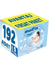 Molfix Junior 5 Numara Cırtlı Bebek Bezi 192 Adet