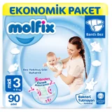 Molfix Midi 3 Numara Cırtlı Bebek Bezi 90 Adet